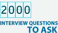 RecruitSure contains 2,000 interview questions to ask
